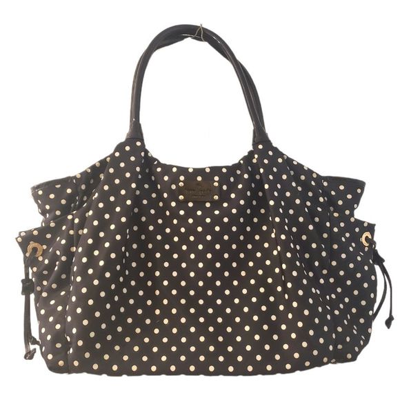 Kate Spade Stevie polka dot diaper bag - Picture 1 of 16